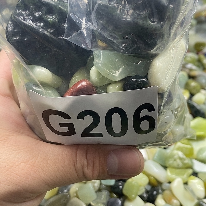 岫玉鱼缸石未镶嵌