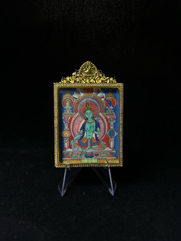 绿度母4×5小唐卡