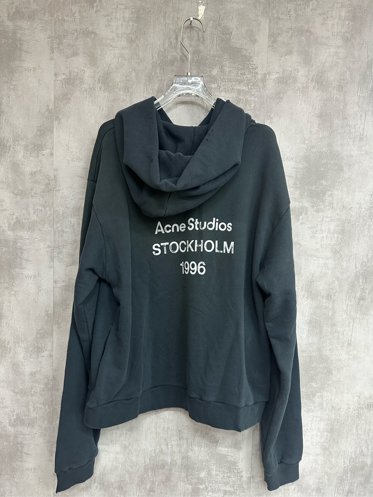 全新未使用 AcneStudios 1996黑色连帽卫衣