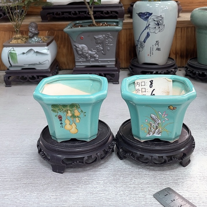 陶瓷紫砂花盆双12福利抢购