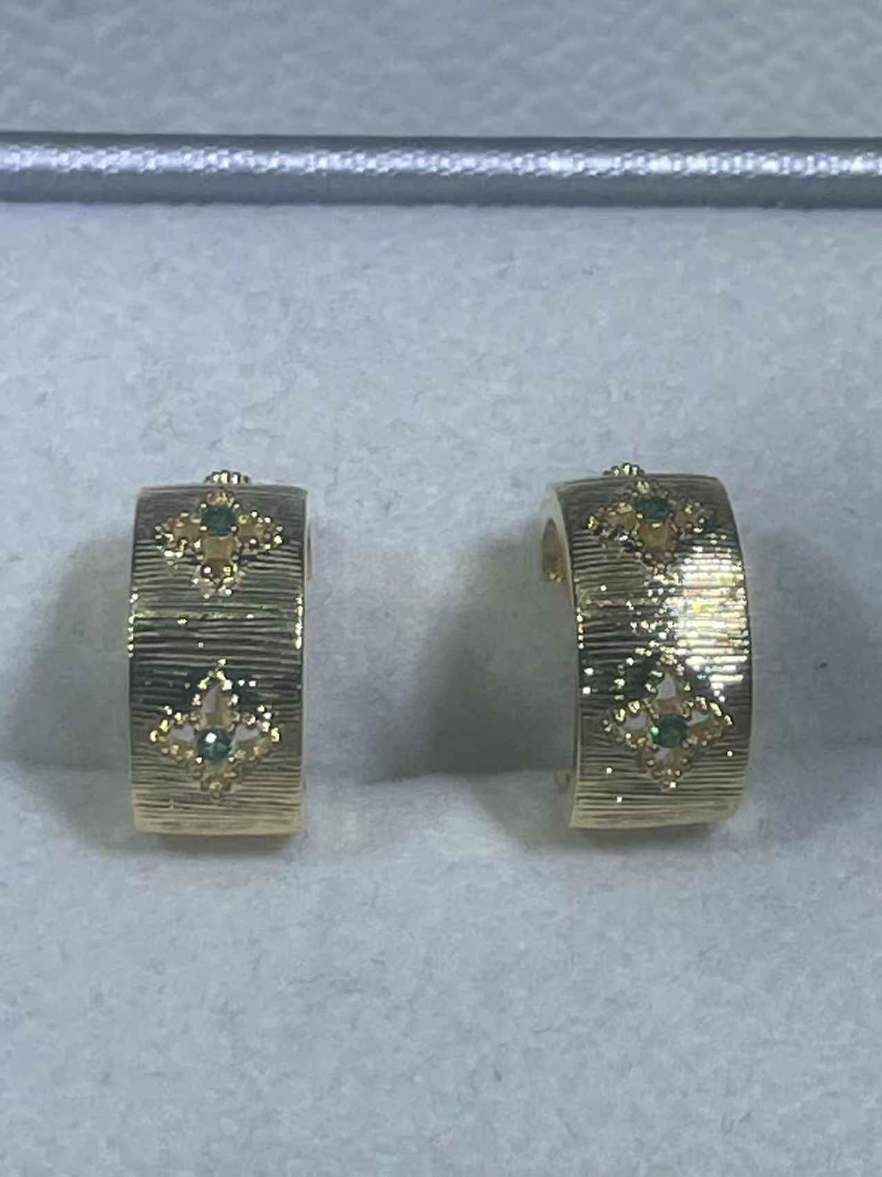 非金属珐琅耳饰 【米米甄选 绚丽多彩】黄色耳钉B-2421