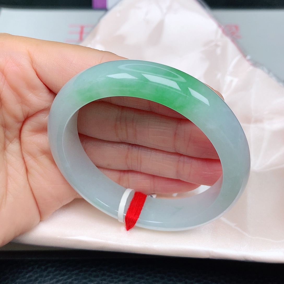 未镶嵌手镯翡翠阳绿新品32