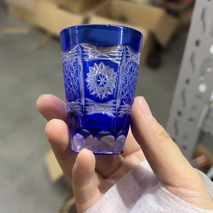手柄款水晶玻璃微瑕一个