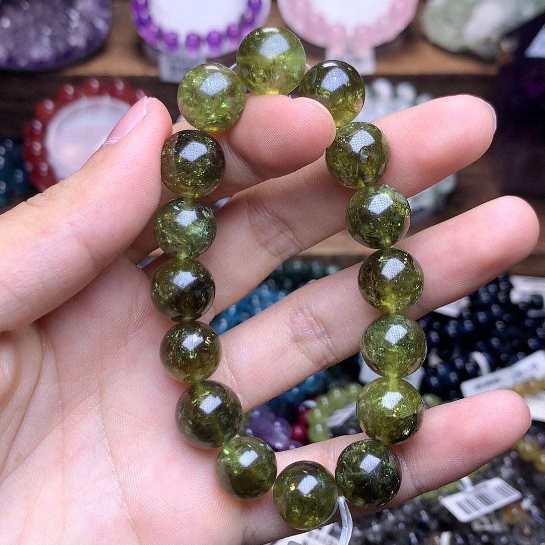 水晶捷克绿13未镶嵌