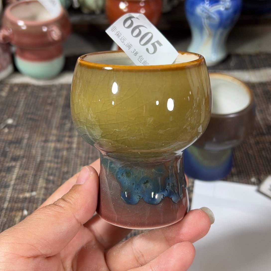 红陶景德镇手工花盆