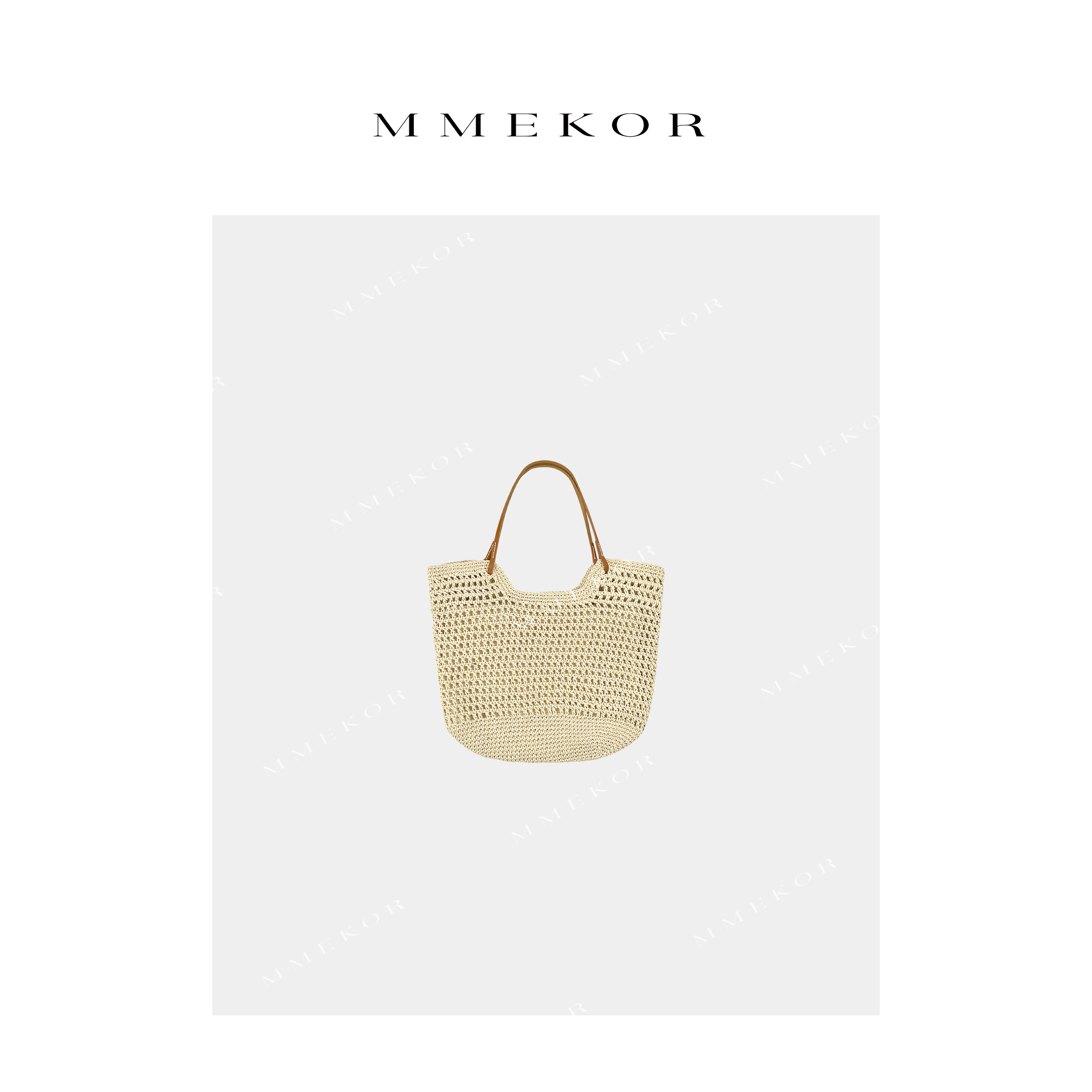 MMEKOR“欧尼编织包”2025新款千金玛德琳休闲单肩包 25833