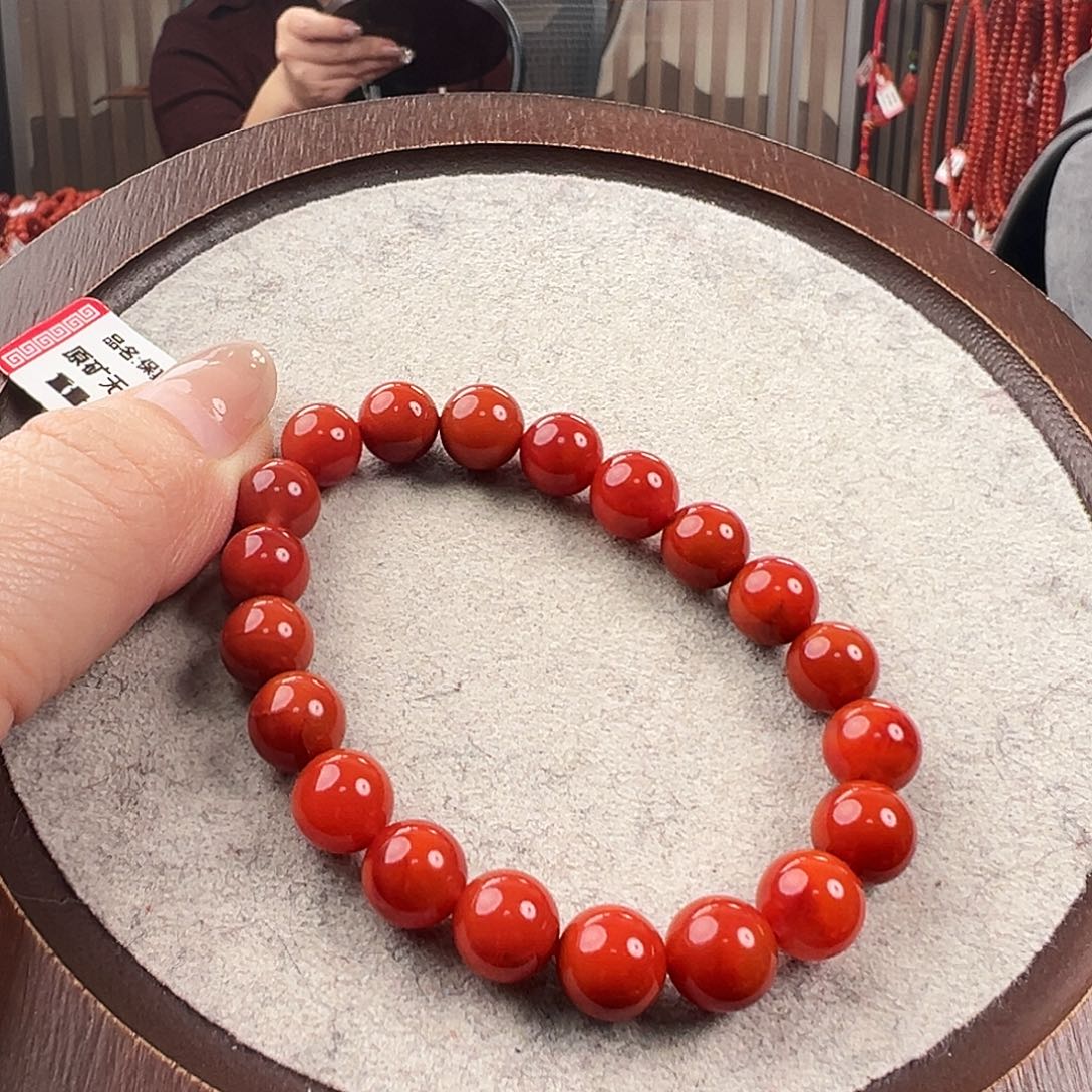南红玛瑙手串未镶嵌