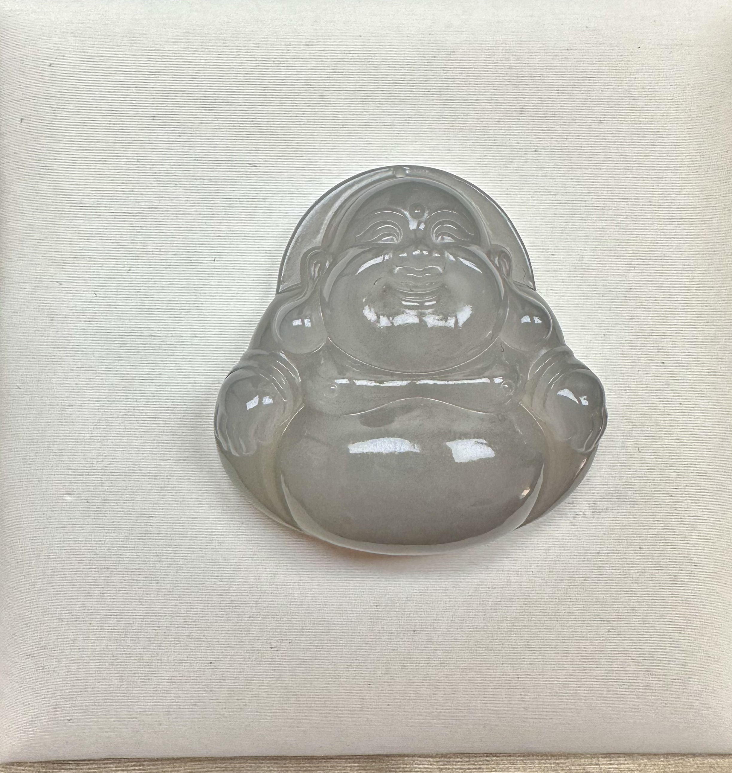 和田玉冰烟紫佛公