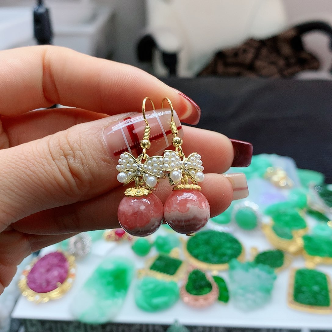 【闪购商品】翡翠耳饰银S925镶嵌，