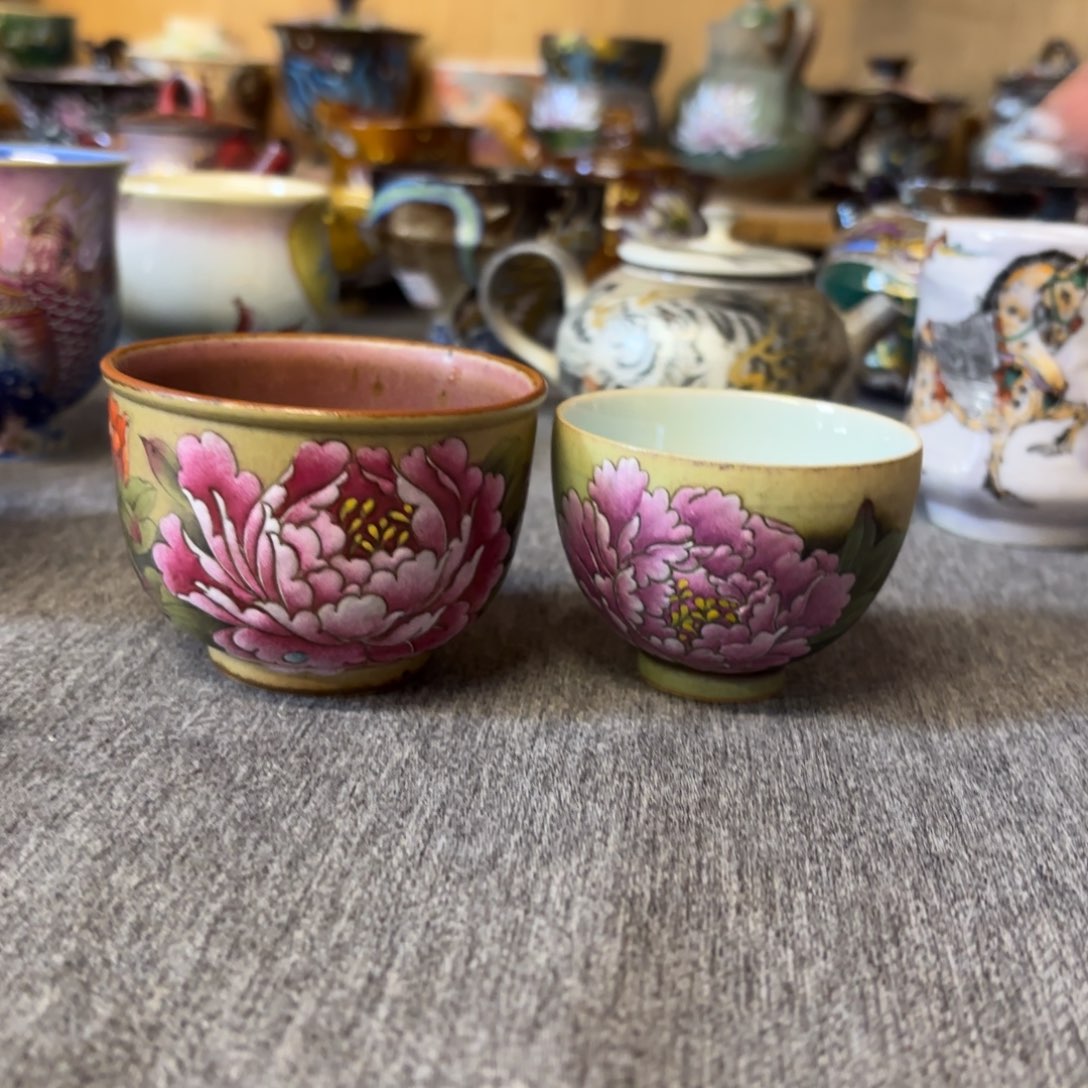 景德镇纯手工制作陶瓷烟***渡