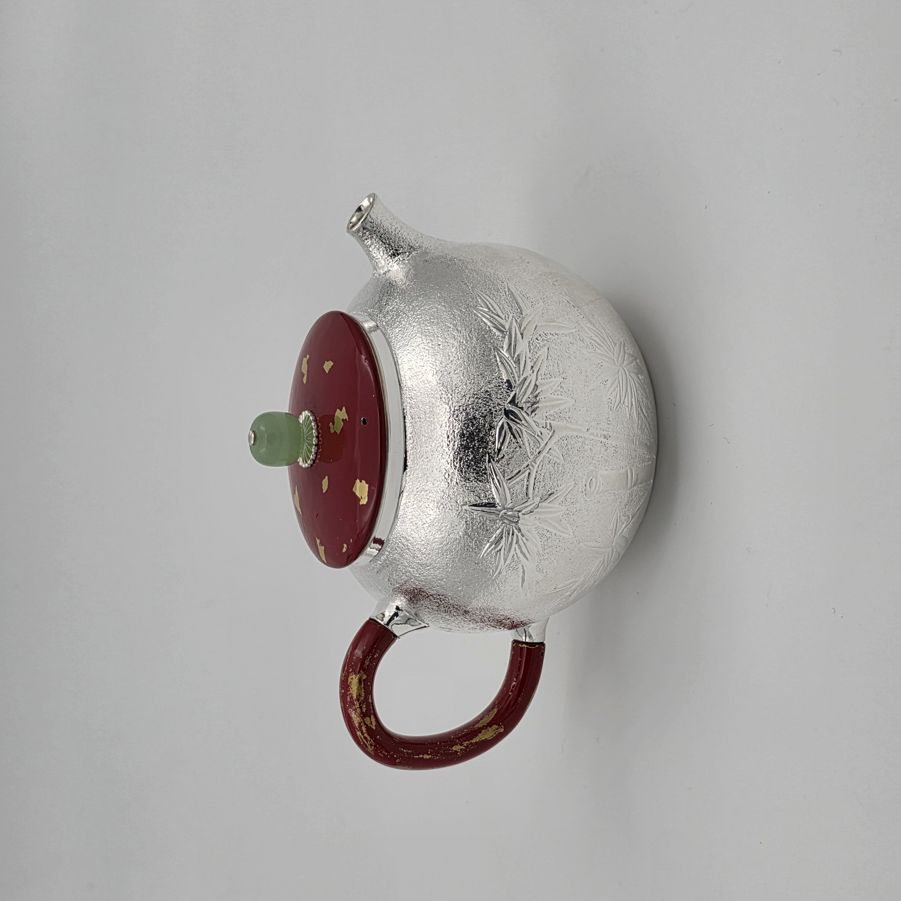 手工雕刻竹节泡茶壶