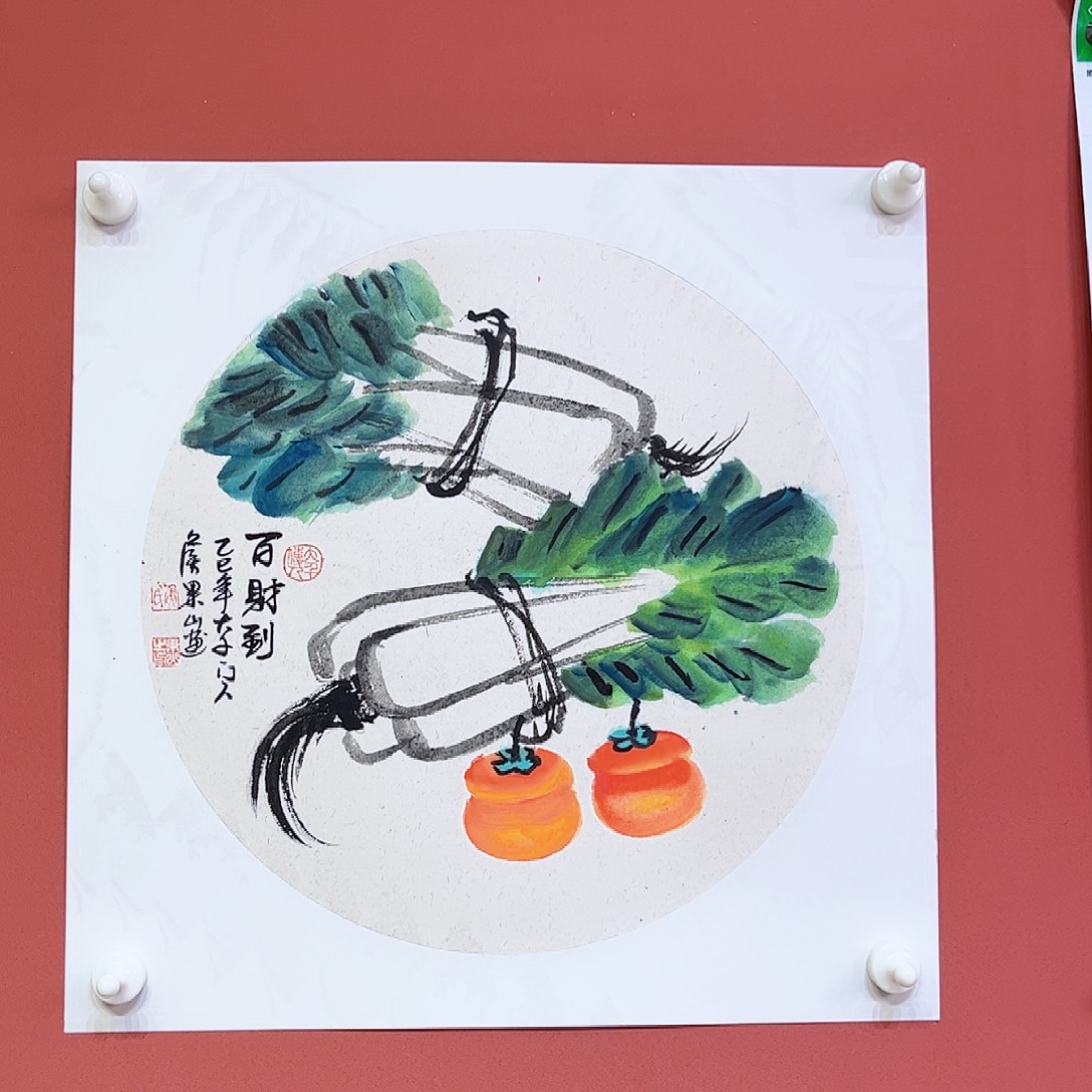 国画侯果山老师亲笔手绘作品朵 