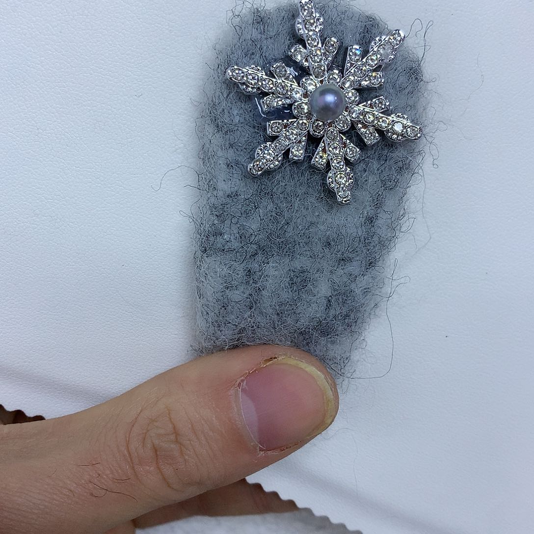 海水珍珠发夹未镶嵌5-6