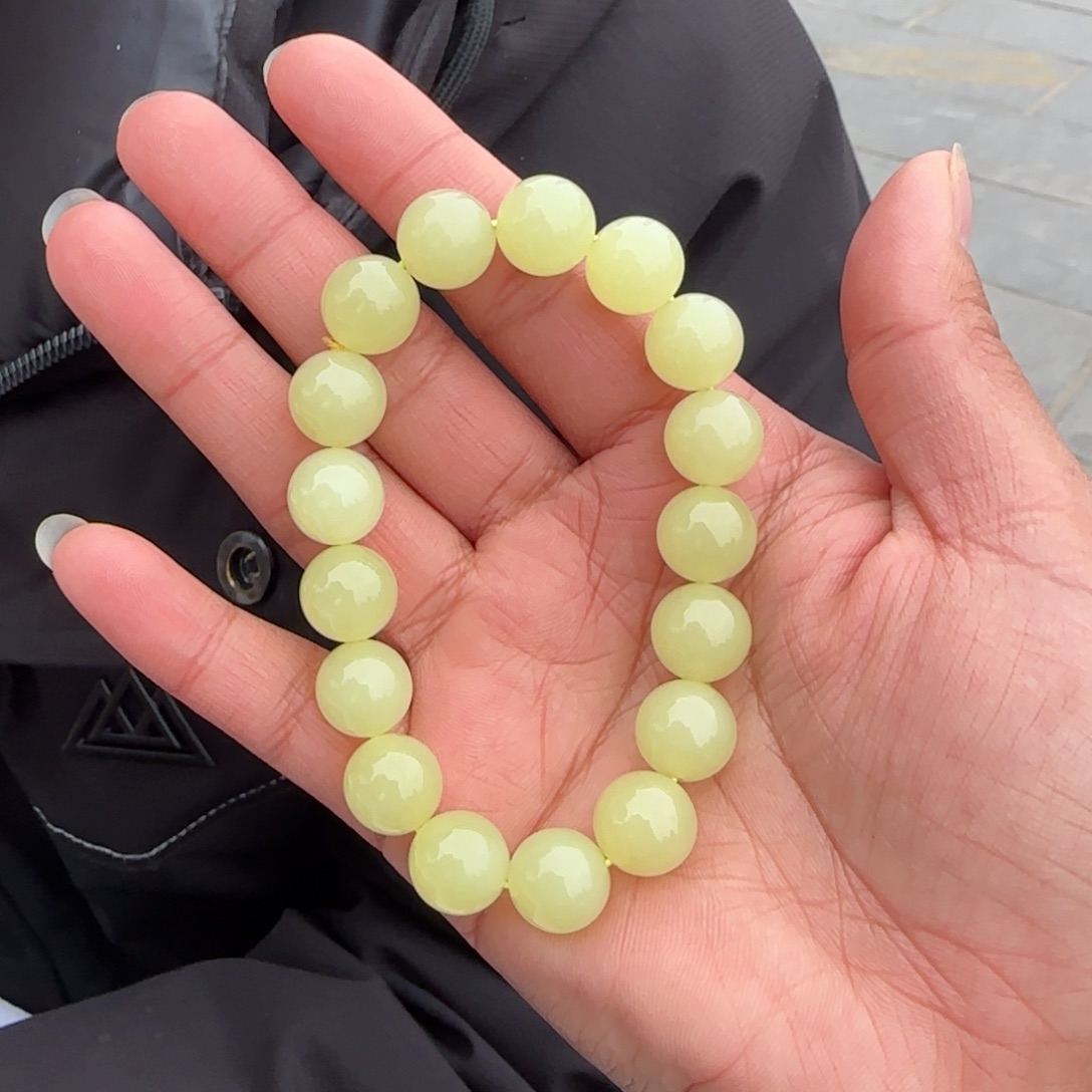 和田玉手串未镶嵌