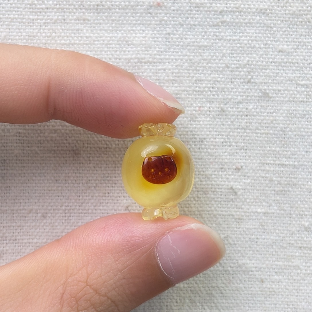 琥珀未镶嵌珠宝奇石猫咪糖果