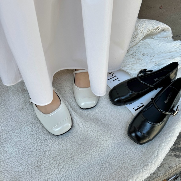 【觅而】早春新款一脚蹬玛丽珍单鞋208