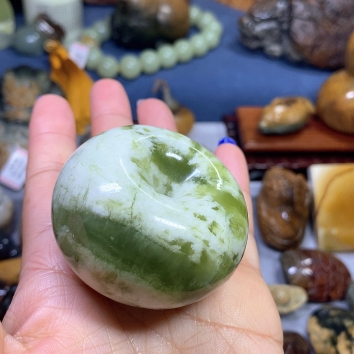 蛇纹石玉岫玉把件未镶嵌