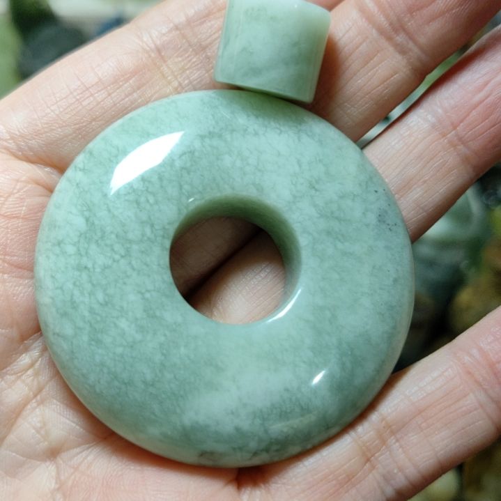 岫玉平安扣未镶嵌