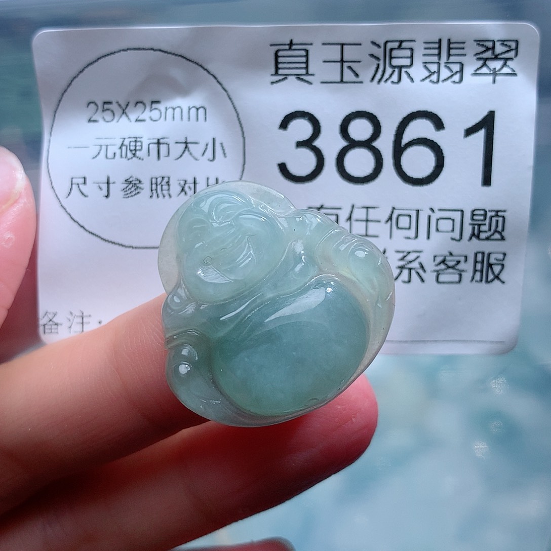 翡翠颈饰未镶嵌3861。
