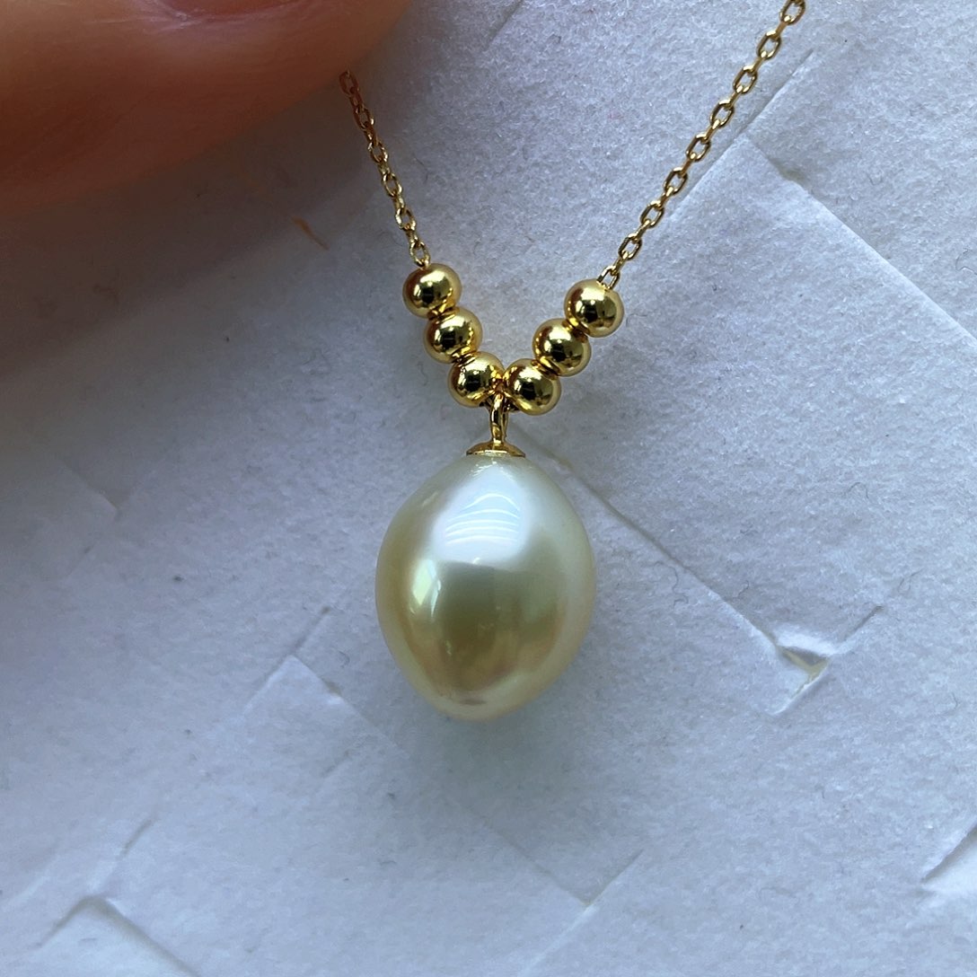 海水珍珠颈饰银S925镶嵌