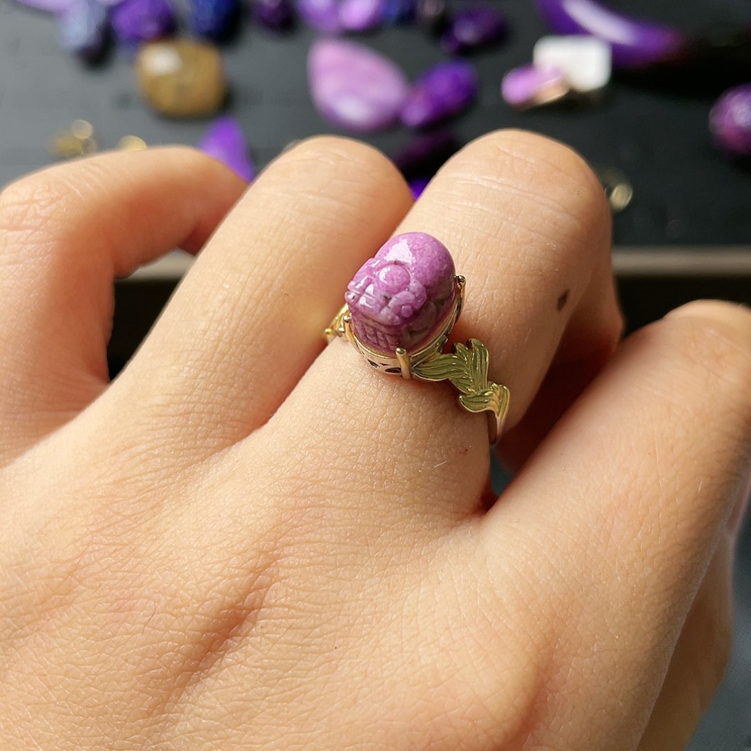 苏纪石（舒俱来）戒指银S925镶嵌