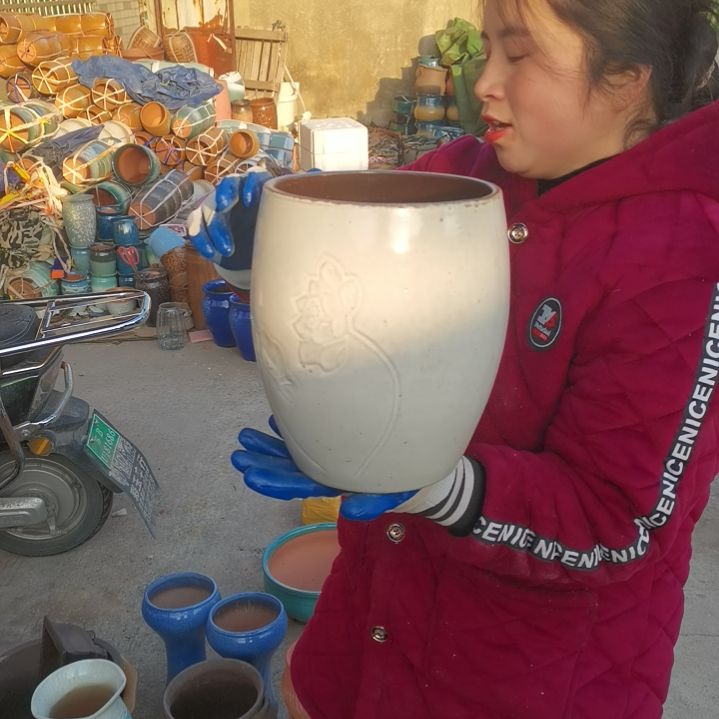 红陶口19高24瑕疵