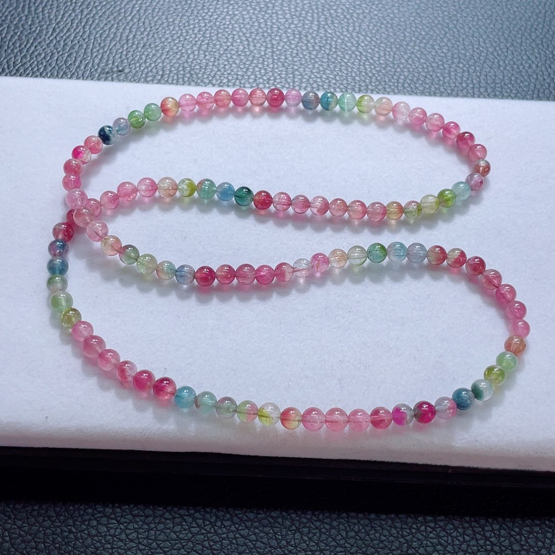 手链碧玺未镶嵌5.3mm左右