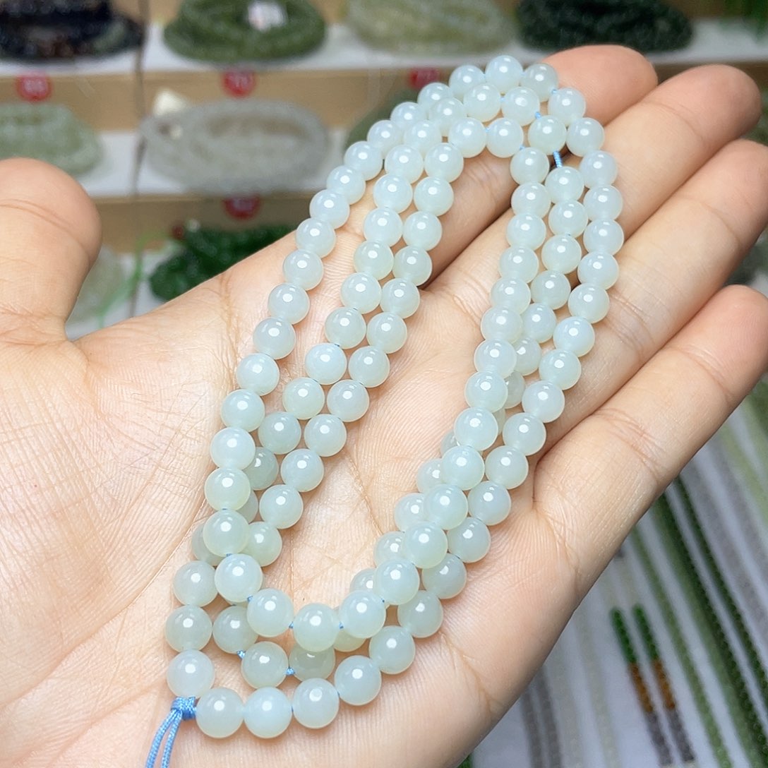 和田玉颈饰未镶嵌6mm