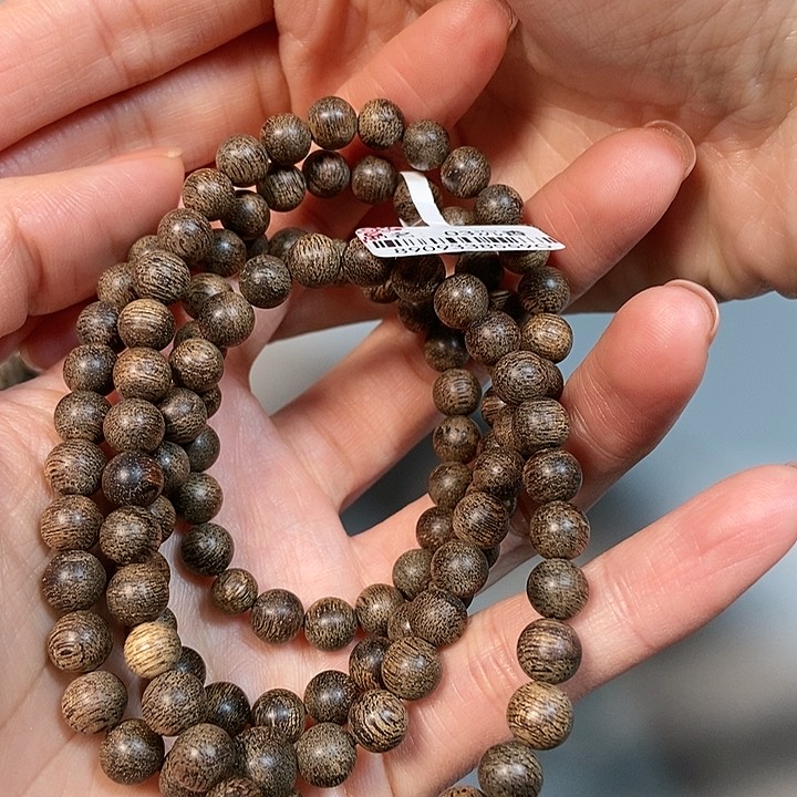 沉香手串南*啊天然野沉香芽庄0.7，03