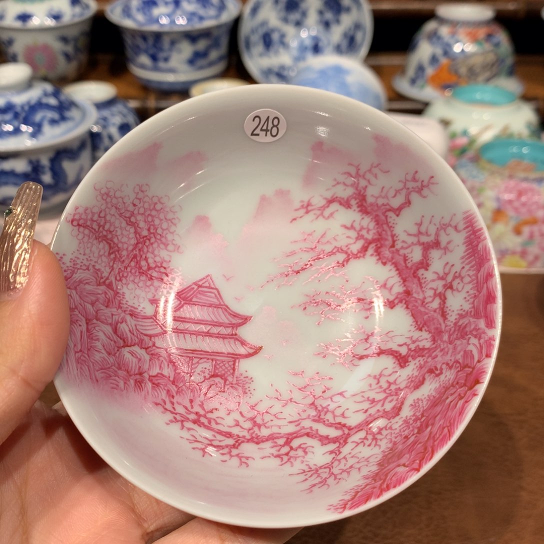 摆件觅***化248山水普洱单杯啦啦啦啦