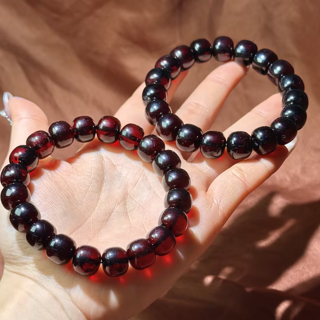 【WR】桃胶血药翳珀手串-约11mm（多样性发其一）-152