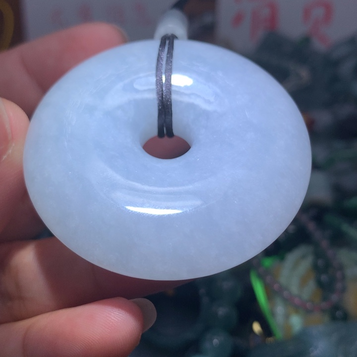 翡翠颈饰未镶嵌保真天然A货翡翠