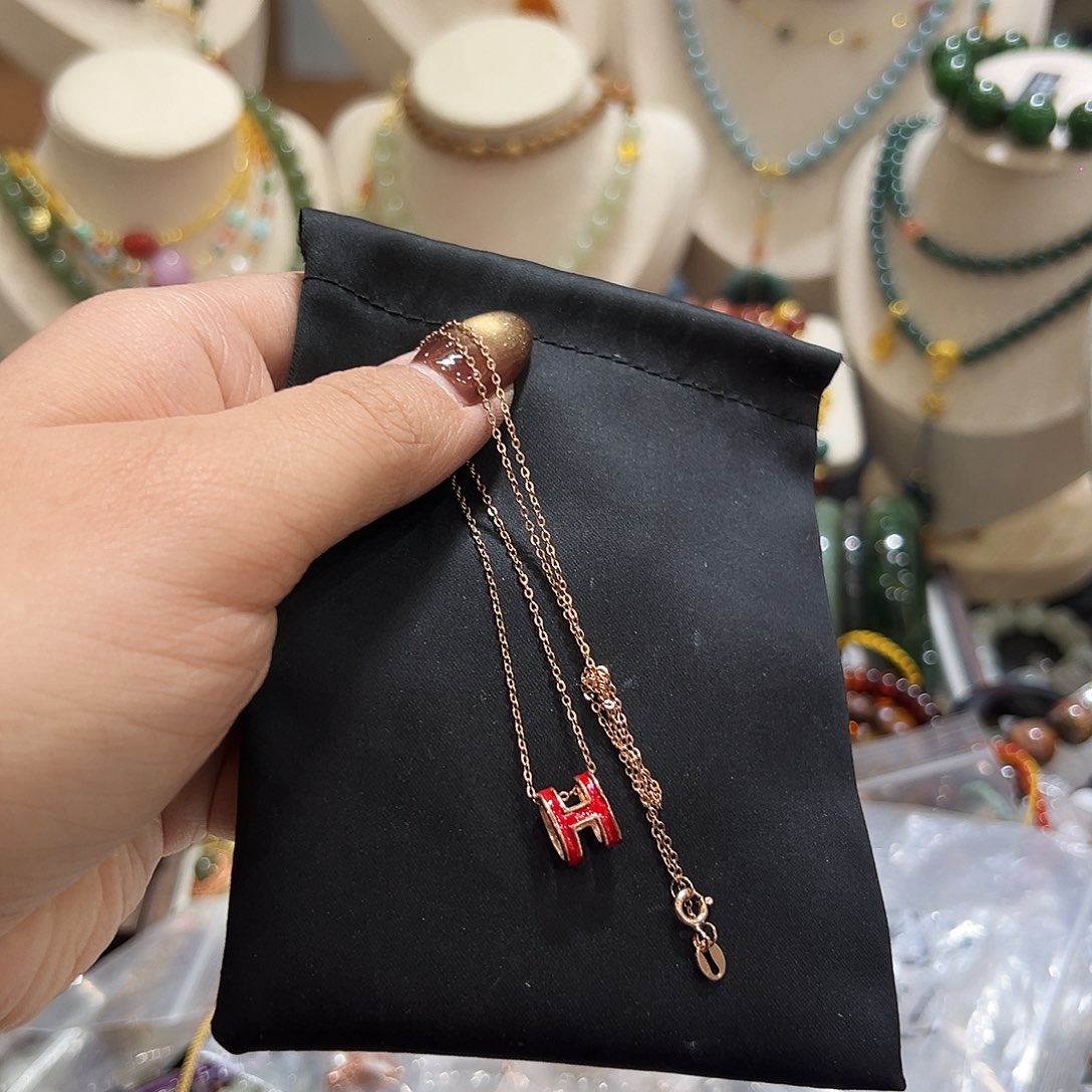 银S925镀金镶嵌颈饰玛瑙/玉髓婧*