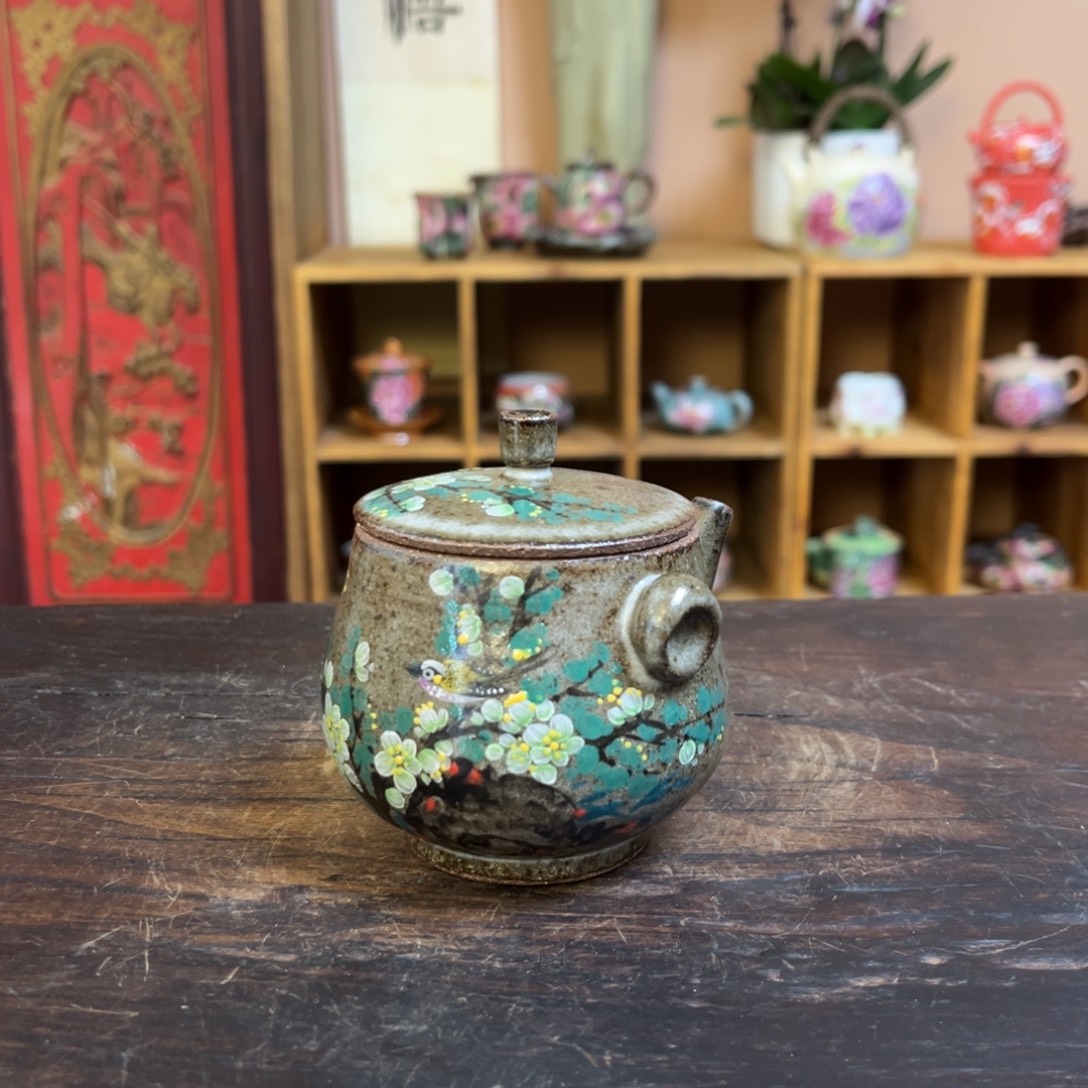 柴烧手工手绘陶瓷