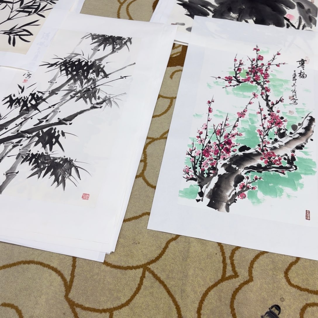 秀***姐国画庞伯明十七章作品童