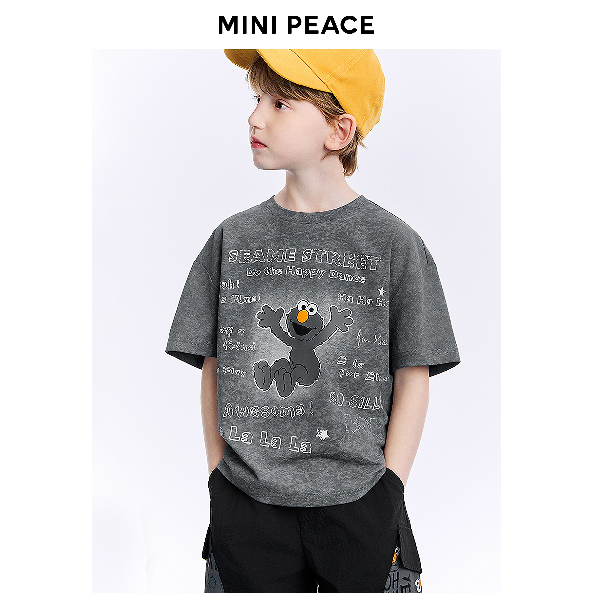 MINIPEACE×芝麻街联名太平鸟童装短袖T恤1092