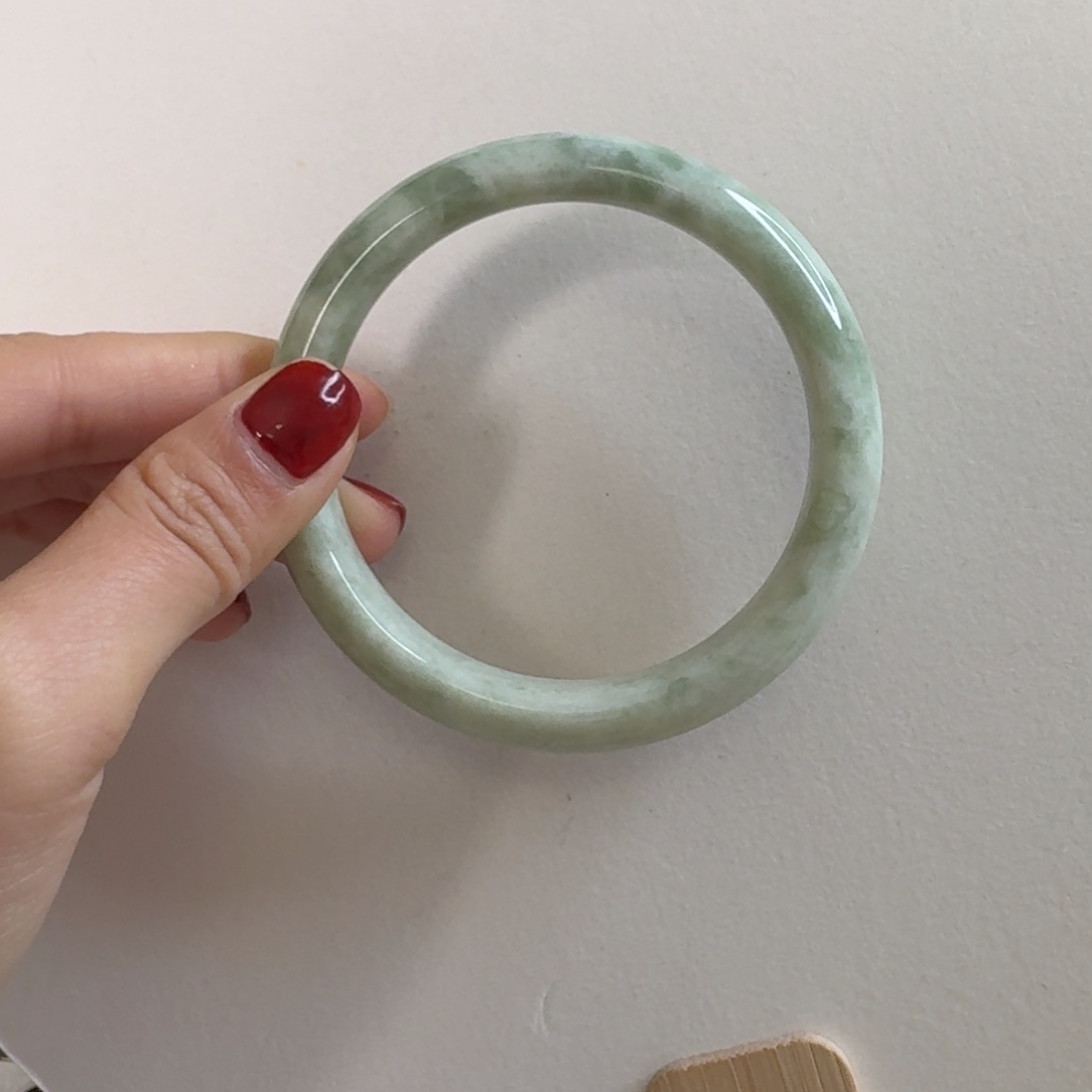 蓝田玉（蛇纹石化大理石玉）手镯未镶嵌小****ɞ