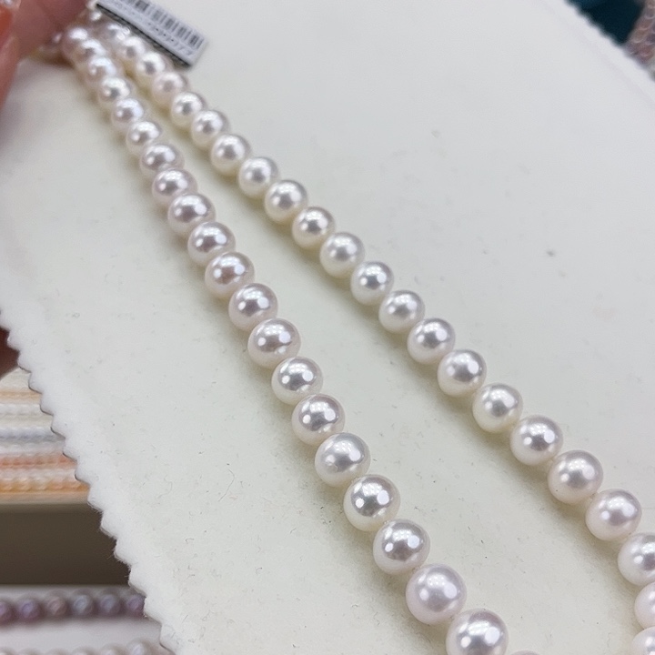 淡水珍珠颈饰银S925镶嵌9➕极光炫彩