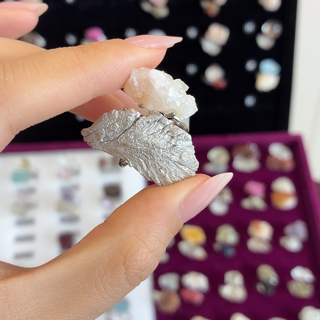 大理石铜合金戒指