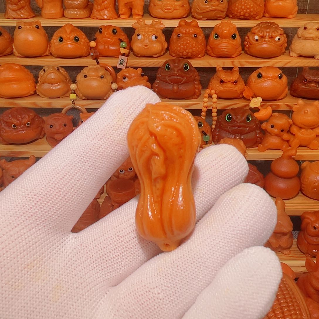 竹王*实心竹手把件雕刻