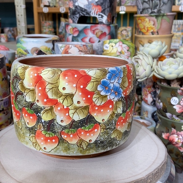 红陶景德镇艺术手绘作品