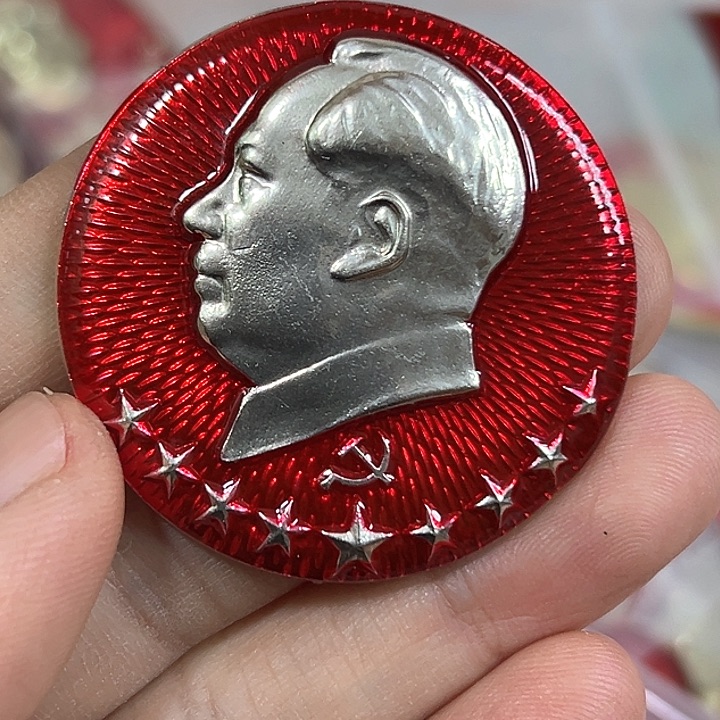 其他普通金属胡**处纪念章一个