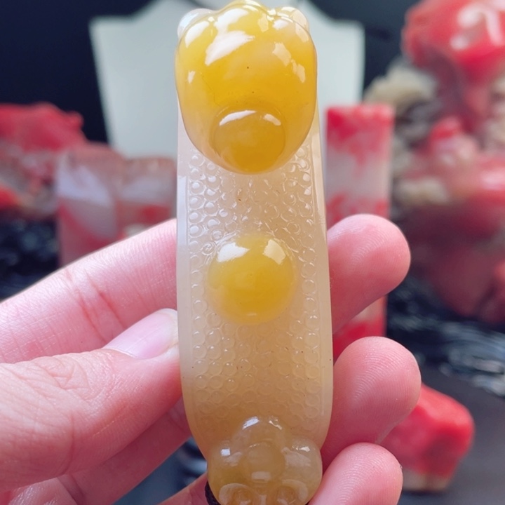 寿山石结晶地芙蓉