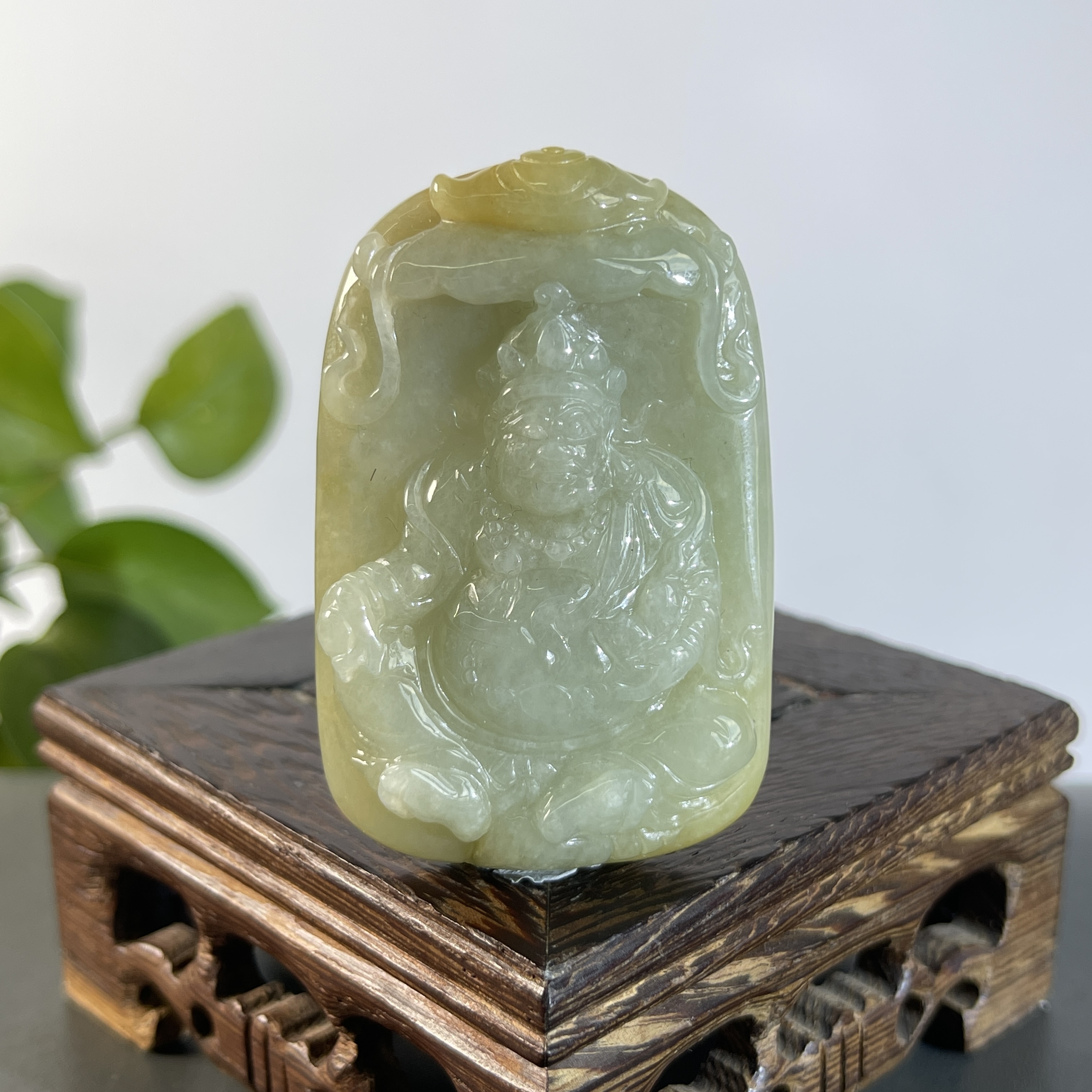 JYB02-79   天然缅甸A货翡翠  黄财神