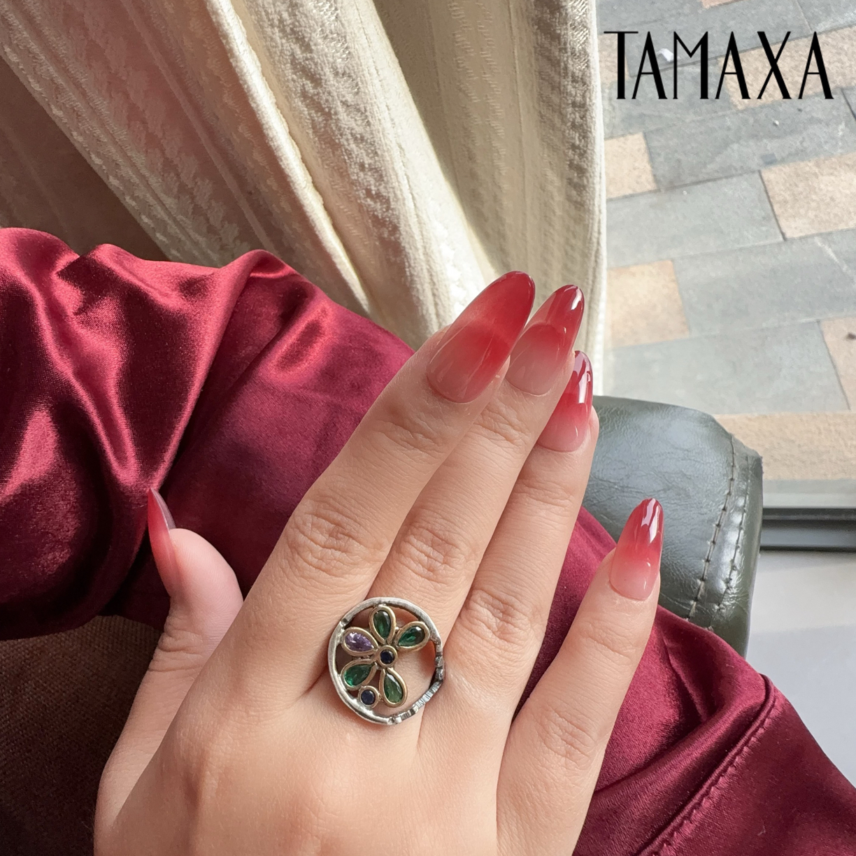 足银戒指 Tamaxa纯银戒指