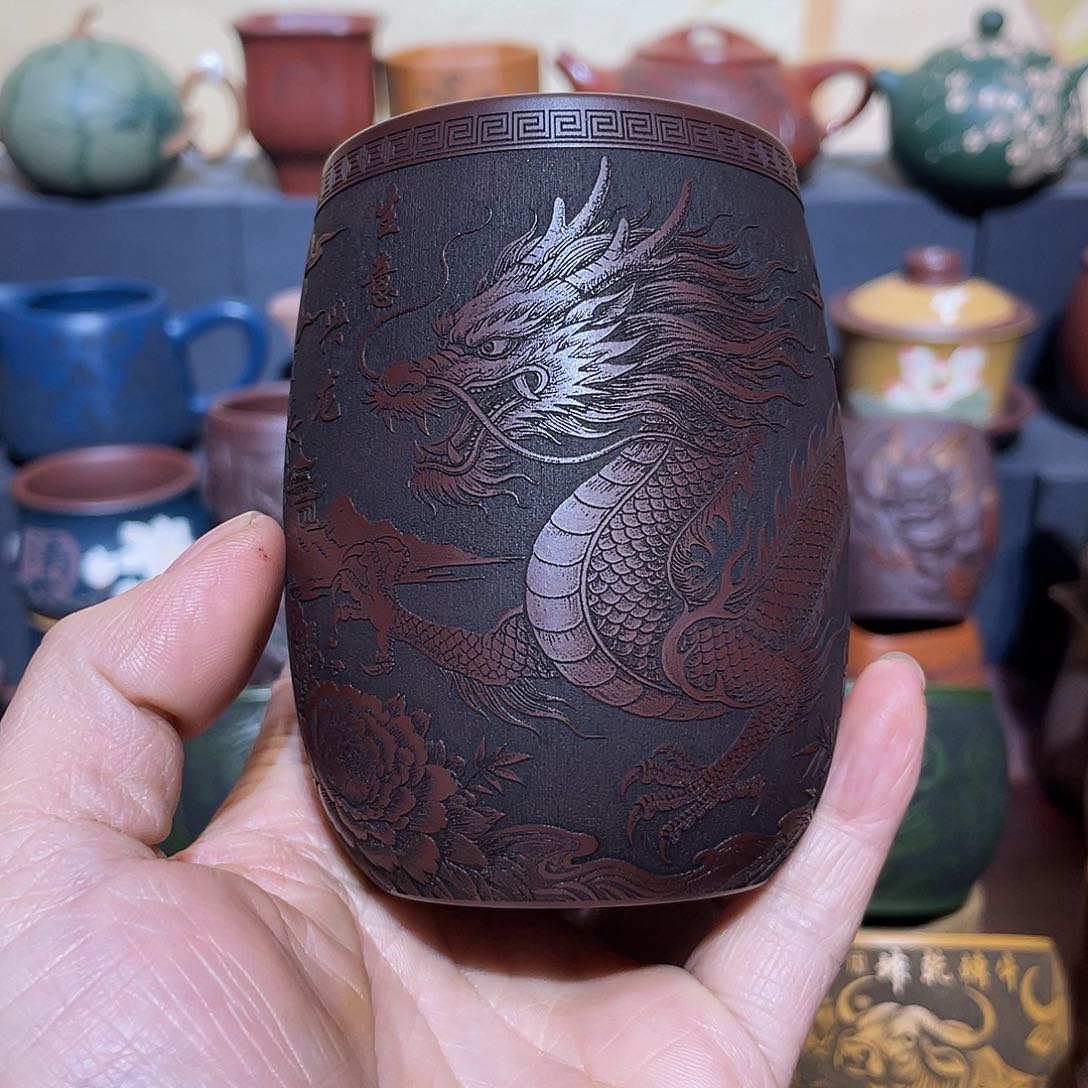 原矿紫砂手工主人杯