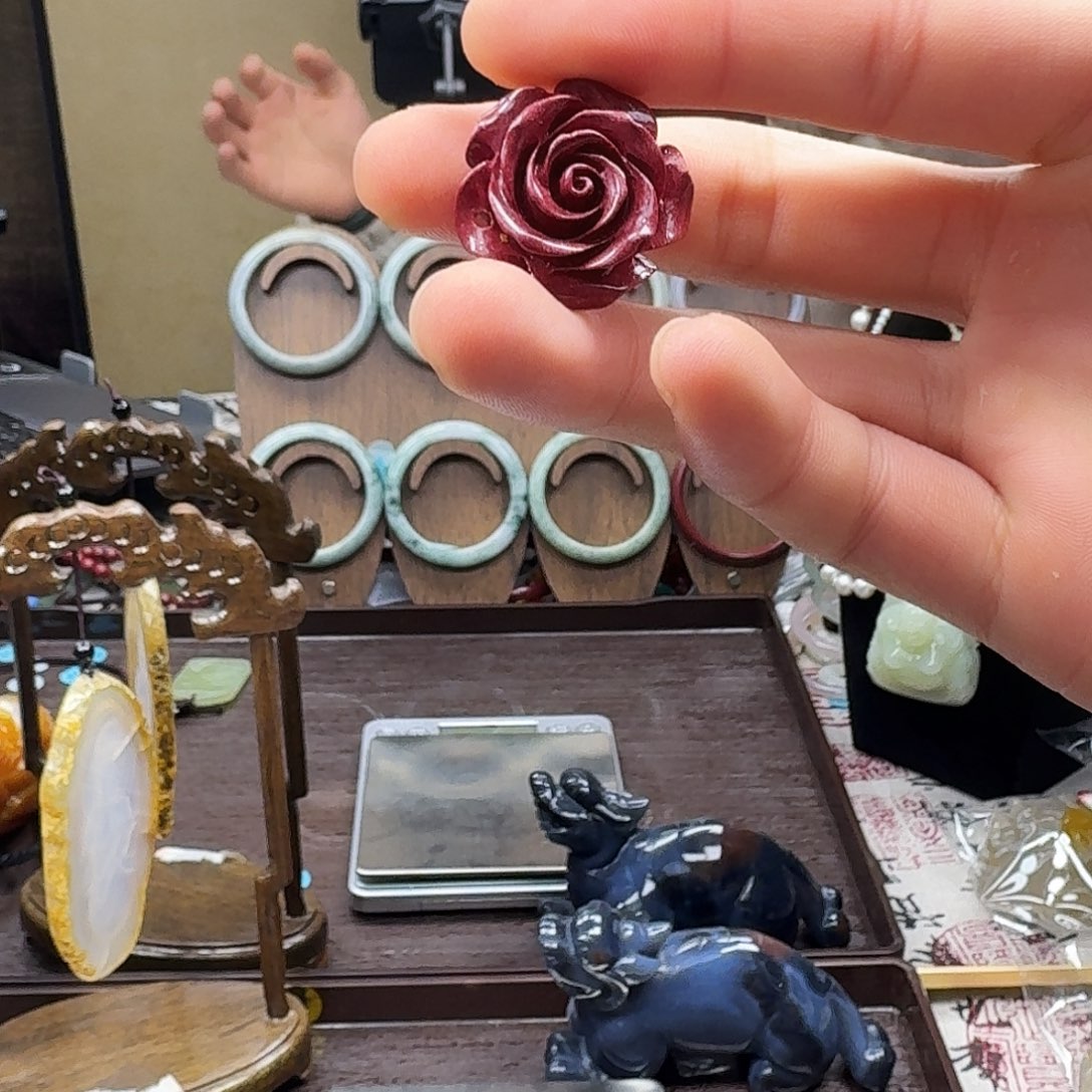 天然辰砂朱砂花开富贵