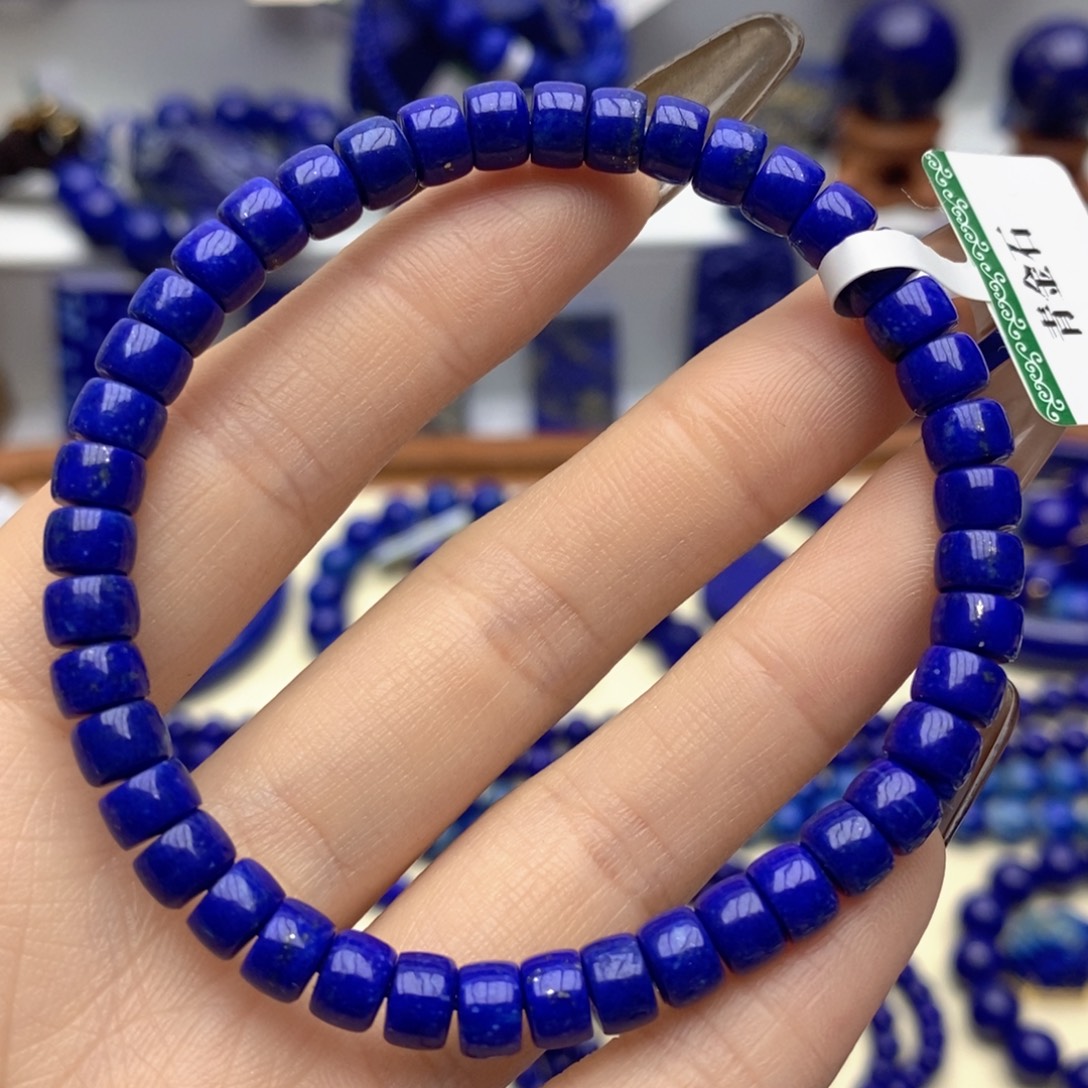 青金石未镶嵌手链6mm