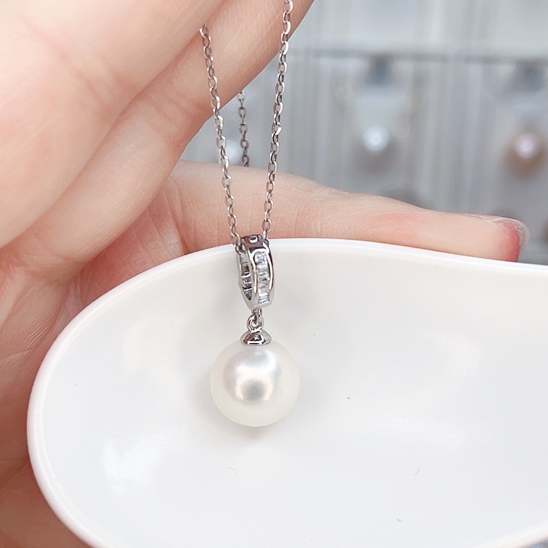 淡水珍珠吊坠(赠链)合金