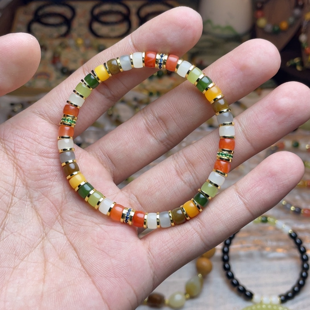 和田玉未镶嵌手链